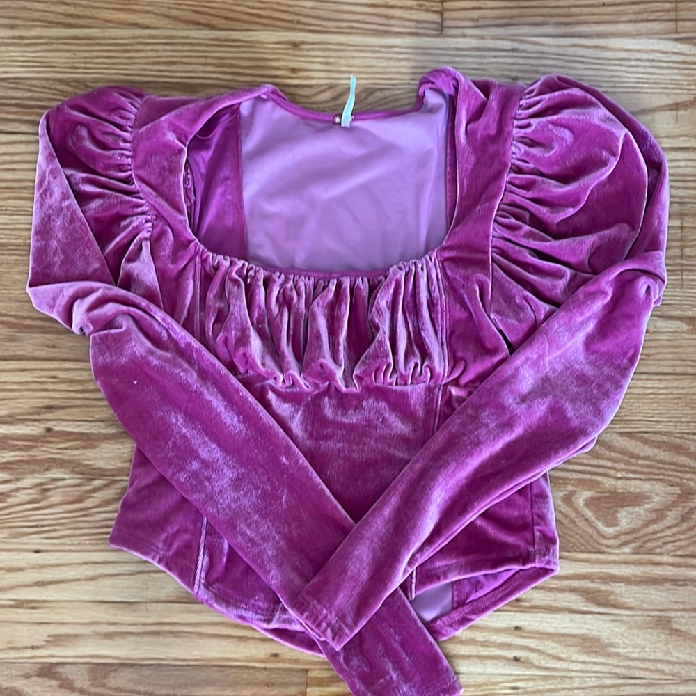 Free people velvet top